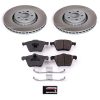 2004-2013 Volvo XC90 Front Semi-Coated Rotor and Ceramic Brake Pad Assembly - Premium Replacement