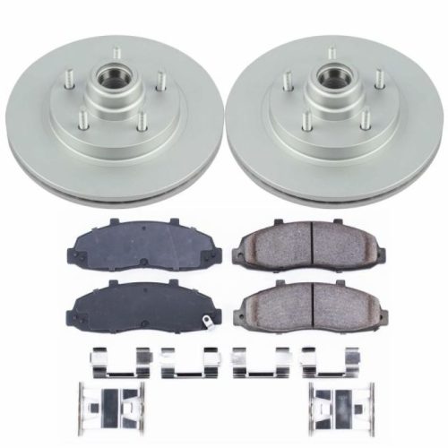 1997-2000 Ford F-150 Front Disc Brake Rotor and Ceramic Pad Assembly - Premium Replacement
