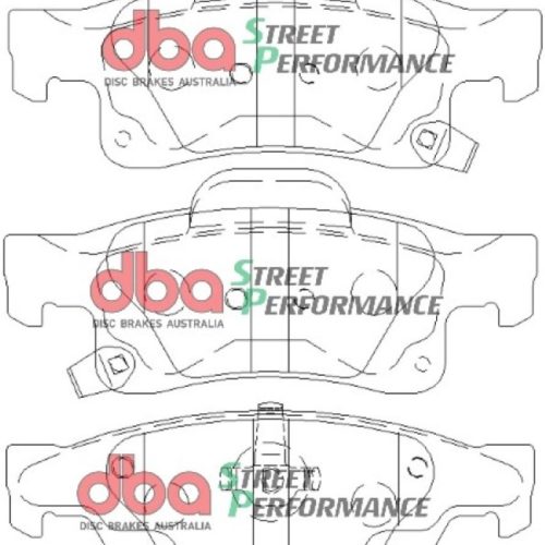 DBA Street Performance Brake Pads for Chevrolet Camaro 2010-14 Front Replacement