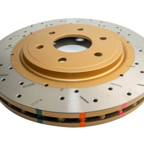 DBA 4000 Series Drilled and Slotted Front Rotor for Nissan Xterra and Frontier (2007-2011) - Heavy-Duty Replacement