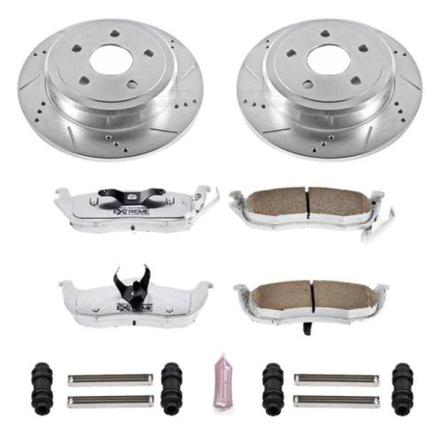 2007-2010 Jeep Grand Cherokee & Commander Heavy-Duty Rear Z26 Street Warrior Brake Upgrade Kit - Premium Replacement