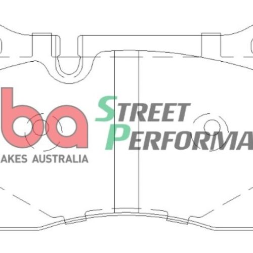 DBA Street Performance Brake Pads for Chevrolet Corvette and Volkswagen Touareg 2009-14 - Premium Replacement