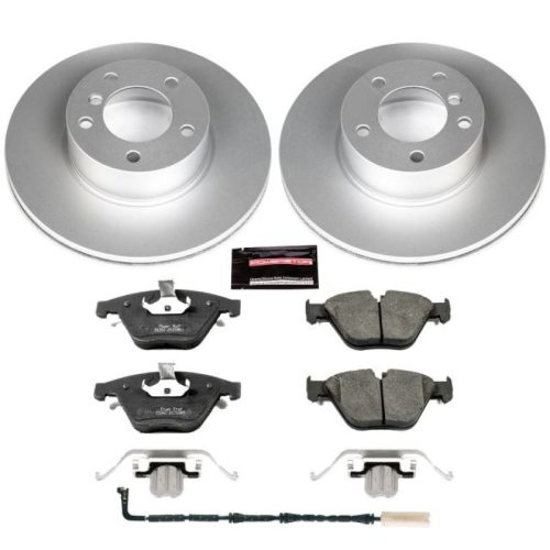 2008-2010 BMW 328i Front Z23 Evolution Sport Coated Brake Rotor and Ceramic Pad Assembly - Premium Replacement