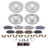 2020-2022 Cadillac CT4 Front Z17 Geomet Coated Brake Rotor and Ceramic Pad Assembly - Premium Replacement