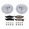 2000 Chrysler Cirrus Front Z17 Evolution Geomet Coated Brake Rotor and Ceramic Pad Assembly - Premium Replacement