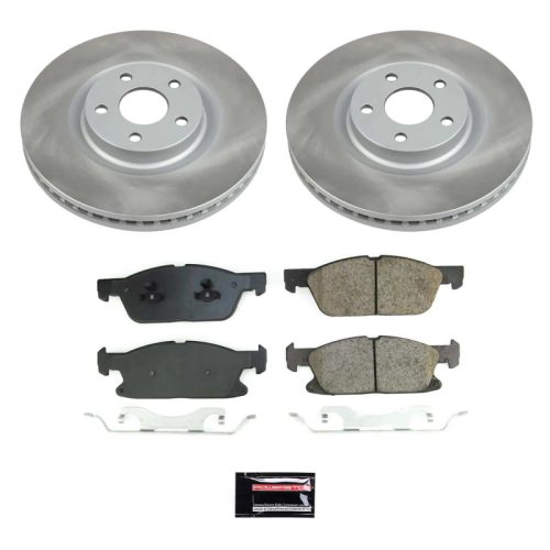 2017-2019 Lincoln Continental Front Semi-Coated Rotor Brake Assembly - Premium Replacement