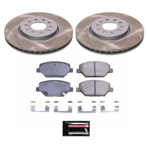2017-2018 Buick Envision & 2018 Chevrolet Equinox Front Semi-Coated Rotor Brake Assembly - Premium Replacement