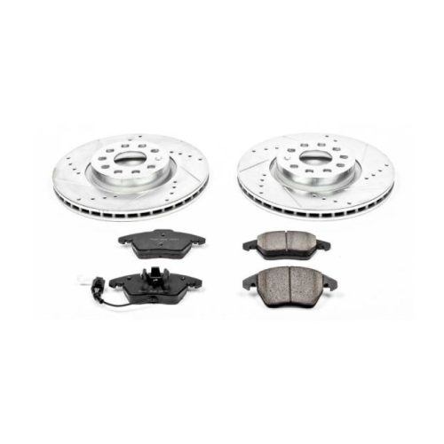 2010-2014 Volkswagen Golf, 2006-2013 Audi A3 Quattro & Jetta Front Z23 Evolution Sport Brake Upgrade Kit - Premium Replacement