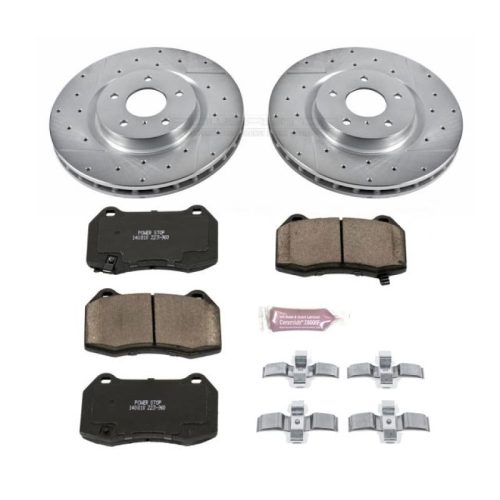 2003-2006 Infiniti G35 & Nissan 350Z Front Z23 Evolution Sport Brake Upgrade Kit - Premium Heavy-Duty Replacement