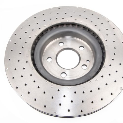 DBA 4000 Series Cross Drilled Front Rotor for Mercedes-Benz CLA45 AMG and GLA45 AMG 2014-19 - Premium Replacement - Image 6