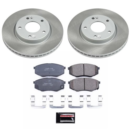 2010-2011 Hyundai Tucson & Kia Sportage Front Semi-Coated Rotor Brake Assembly - Heavy-Duty Fleet Replacement