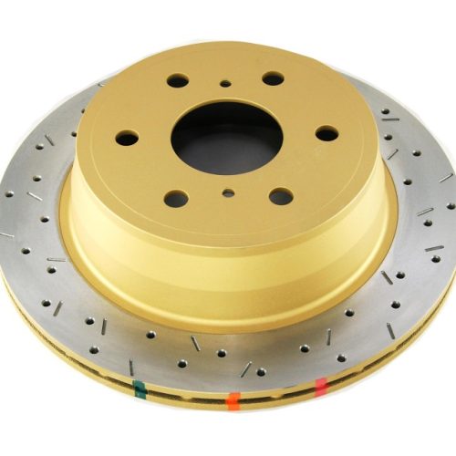 DBA 4000 Series XS Rotors Drilled and Slotted Rear Rotor - Compatible with Chevrolet Avalanche 2007-12 - Image 6
