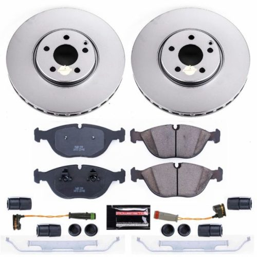 2004-2005 Mercedes-Benz E500 Front Brake Rotor and Carbon-Fiber Ceramic Pad Assembly - Heavy Duty Performance Upgrade