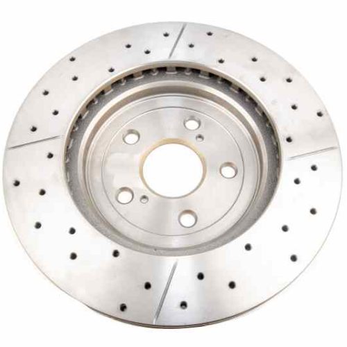 DBA X Gold Street Series Front Drilled and Slotted Rotor for Lexus RX330 RX350 and Highlander 2004-2006 - Premium Replacement - Image 7
