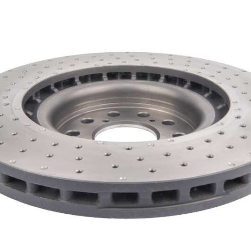 DBA 4000 Series Cross Drilled Rotor Front Fit for Honda Civic 2017 - 2020 - Premium Replacement - Image 3