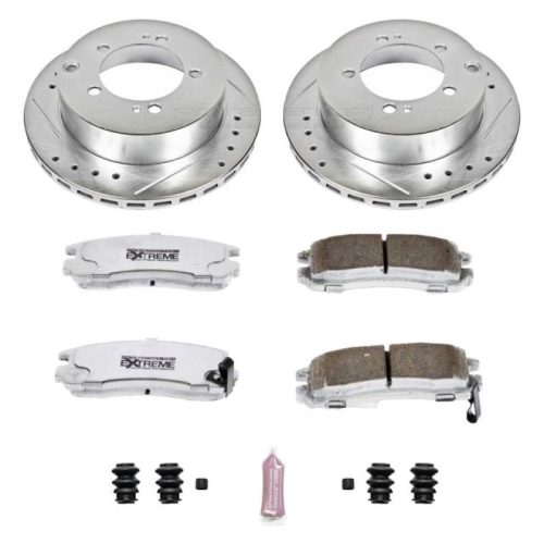 1991-1996 Mitsubishi 3000GT Rear Brake Rotors and Carbon-Fiber Ceramic Brake Pads - Heavy-Duty Performance Upgrade