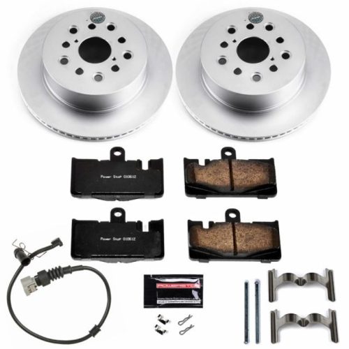 2001-2006 Lexus LS430 Rear Z17 Evolution Geomet Coated Brake Rotor Kit - Premium Replacement