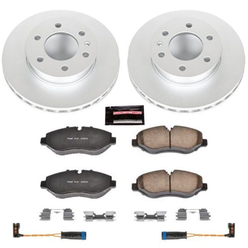 2010-2015 Mercedes-Benz Sprinter 2500 & Dodge Freightliner Sprinter 2500 Front Brake Rotor and Pad Assembly - Premium Heavy-Duty Replacement