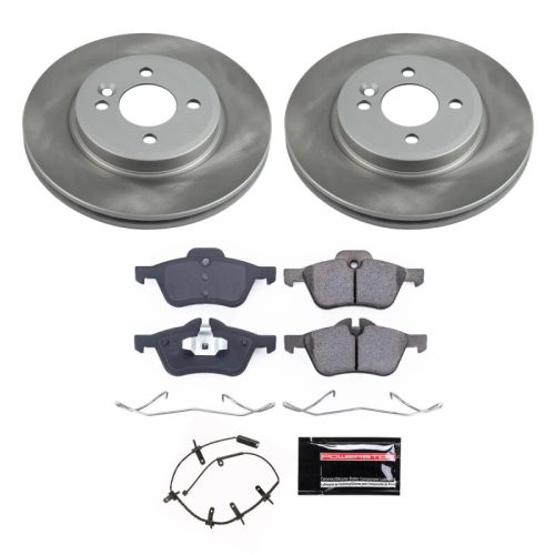 2002-2006 Mini Cooper Front Semi-Coated Rotor Brake Kit - Heavy-Duty Fleet Replacement