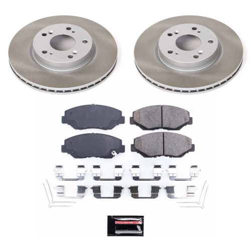 2013-2016 Honda Accord Front Semi-Coated Rotor Brake Assembly - Heavy-Duty Reliable Replacement by PowerStop SC6490