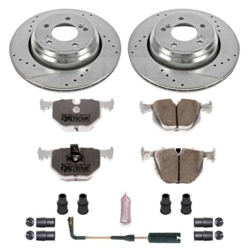 2000-2003 BMW M5 Rear Z26 Street Warrior Brake Upgrade Kit - Premium Replacement for High-Performance Drilled & Slotted Rotors and Carbon-Fiber Ceramic Pads