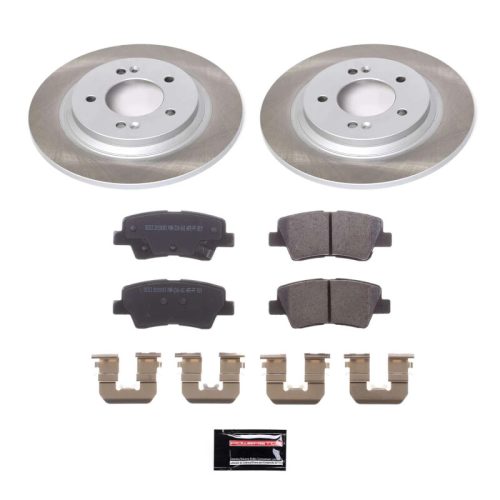 2013-2017 Kia Optima & Hyundai Sonata Heavy-Duty Semi-Coated Rotor Brake Assembly - Premium Replacement