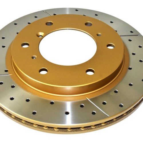 DBA Street Series Cross Drilled and Slotted Rotor for Mitsubishi Montero 2000-2005 - Premium Replacement