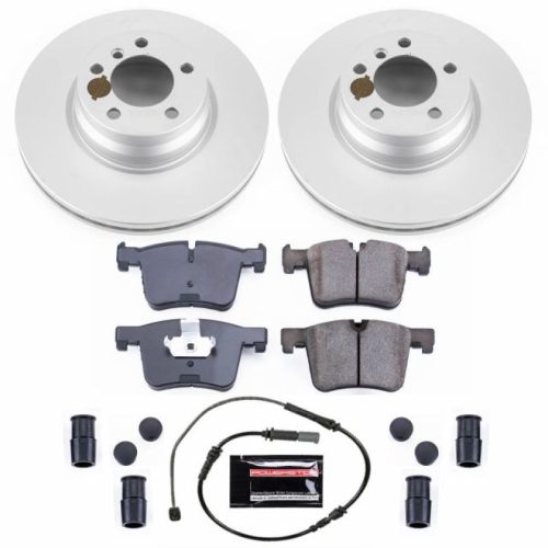 2013-2015 BMW 228i Front Z23 Evolution Sport Coated Brake Rotor and Carbon-Fiber Ceramic Brake Pad Assembly - Premium Replacement