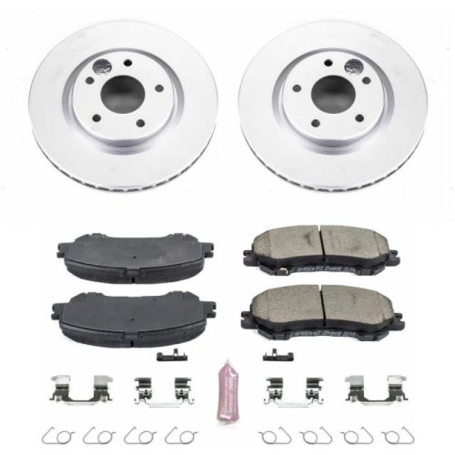 2017-2018 Nissan Rogue & Rogue Sport Heavy-Duty Front Brake Rotor and Ceramic Pad Assembly - Premium Replacement