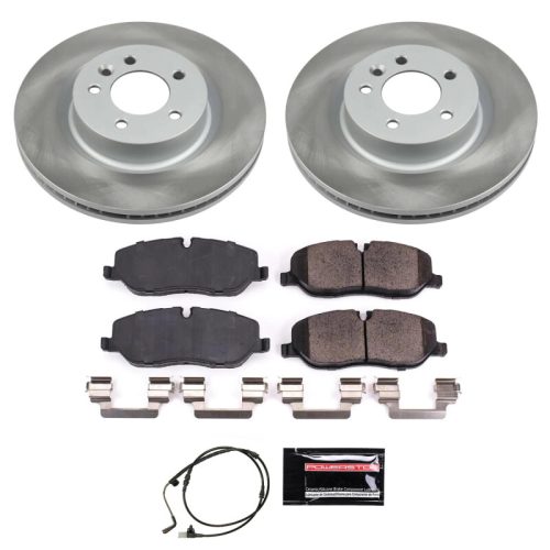 2006-2009 Land Rover Range Rover Sport Front Semi-Coated Rotor Brake Kit - Heavy-Duty Replacement with Ceramic Pads and Hardware
