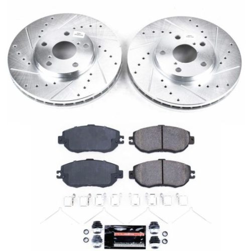 1993-1994 Lexus LS400 Front Z23 Evolution Sport Brake Rotor and Pad Assembly - Heavy-Duty Replacement