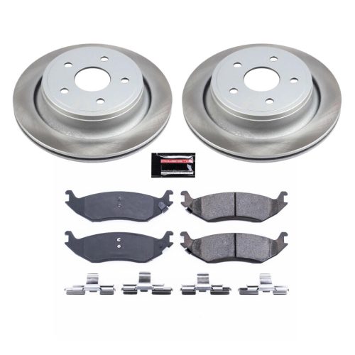 2003-2006 Dodge Ram 1500 Rear Semi-Coated Rotor Brake Assembly - Heavy-Duty Fleet Replacement