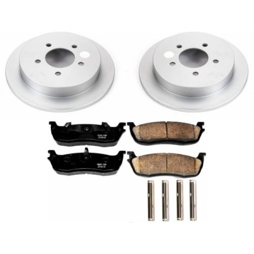 2001-2003 Ford F-150 Rear Heavy-Duty Brake Rotor and Ceramic Brake Pad Assembly - Premium Replacement
