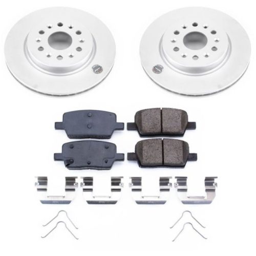 2017-2018 GMC Acadia, 2018 Buick Enclave & Chevrolet Traverse Rear PowerStop Z17 Evolution Geomet Coated Brake Kit - Premium Replacement