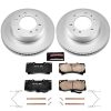 2006-2010 Hummer H3 Front Z17 Evolution Geomet Coated Brake Rotor and Ceramic Pad Assembly - Premium Replacement