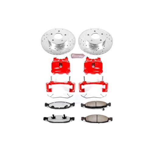 2000-2002 Jeep Grand Cherokee Front Z36 Truck and Tow Brake Upgrade Kit with Calipers - Premium Heavy-Duty Replacement