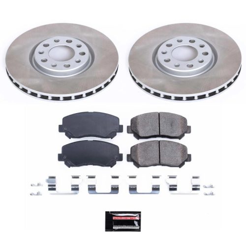 2013-2015 Dodge Dart Front Semi-Coated Rotor Brake Kit - Heavy-Duty Fleet Replacement by PowerStop Part SC6372