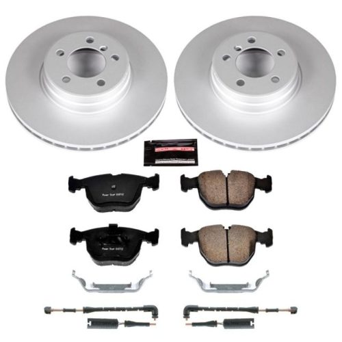 2003-2005 Land Rover Range Rover Front Z23 Evolution Sport Coated Brake Kit - Heavy-Duty Brake Rotor and Ceramic Pad Assembly for European Vehicles - Premium Replacement