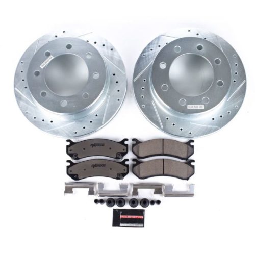 2010-2011 GMC Sierra 2500 Heavy-Duty Rear Brake Rotor and Carbon-Fiber Ceramic Pad Assembly - Premium Replacement