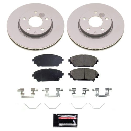 2019-2022 Mazda 3 Front Brake Rotor and Ceramic Pad Assembly - Heavy-Duty Fleet Replacement