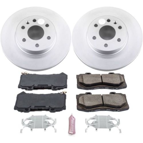 2015-2016 Chevrolet Colorado and GMC Canyon Front Z17 Evolution Geomet Coated Brake Rotor & Ceramic Pad Assembly - Premium Replacement