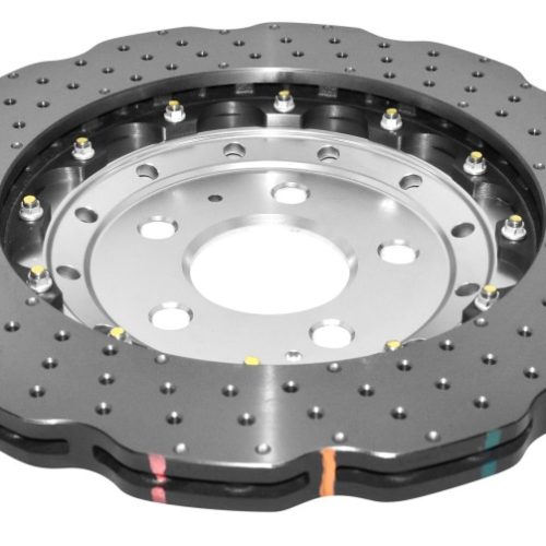 DBA 5000 Series Cross Drilled and Dimpled Front Rotor for Audi RS Q3 2014-2024 - Premium High-Performance Replacement