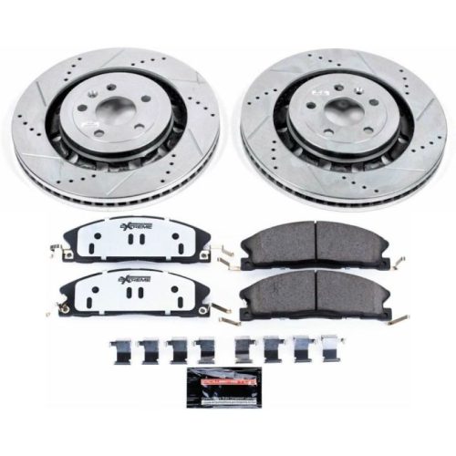 2013-2015 Ford Explorer Front Z36 Truck & Tow Brake Upgrade Kit - Heavy-Duty Drilled & Slotted Rotors with Carbon-Fiber Ceramic Pads - Premium Replacement