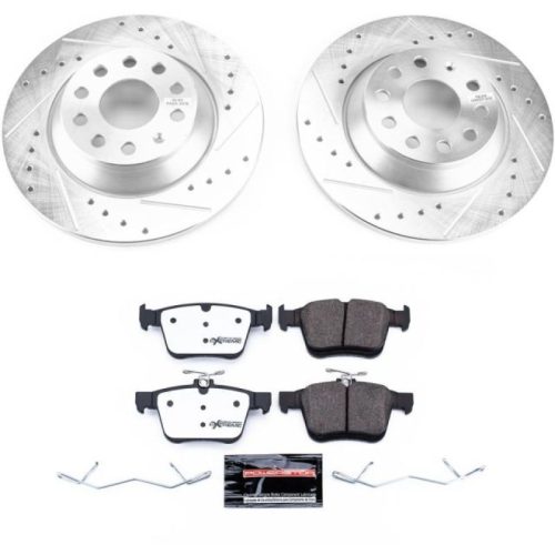 2016-2019 Audi TT Quattro & Volkswagen Tiguan Heavy Duty Brake Rotor and Carbon-Fiber Ceramic Brake Pad Upgrade - Premium Replacement