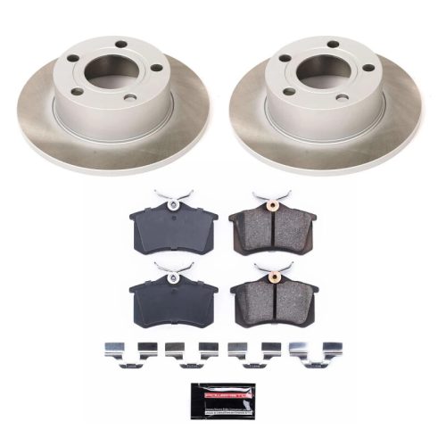 2003-2005 Volkswagen Passat and 1998-2004 Audi A6 Rear Semi-Coated Rotor Brake Assembly - Heavy-Duty Replacement