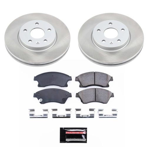 2011-2013 Chevrolet Cruze Front Heavy-Duty Semi-Coated Rotor Brake Assembly - Premium Replacement
