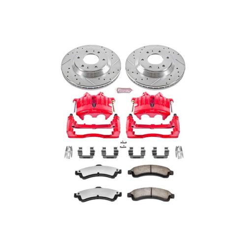 2004-2005 GMC Envoy, Chevrolet Trailblazer, Buick Rainier Front Z36 Truck & Tow Brake Kit with Calipers - Premium Heavy-Duty Replacement