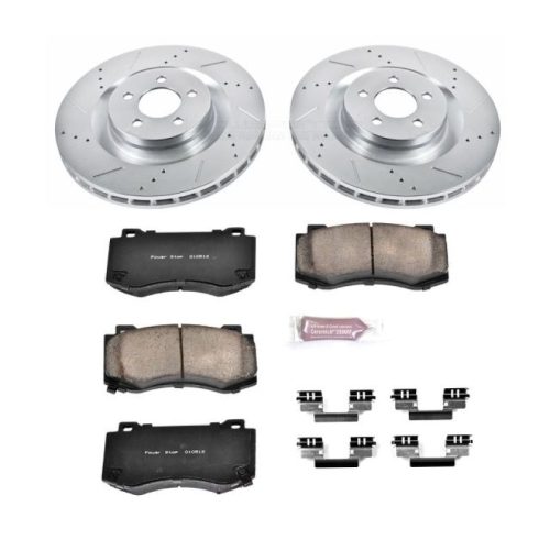 2006-2010 Dodge Charger, 2007-2010 Dodge Challenger Front Z23 Evolution Sport Brake Upgrade Kit - Premium Heavy-Duty Replacement