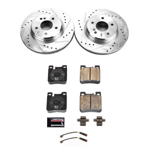 2007-2010 Mercedes-Benz SLK55 AMG Rear Z23 Evolution Brake Rotor and Carbon-Fiber Ceramic Brake Pad Upgrade - Premium Replacement