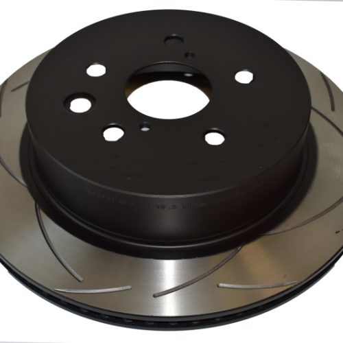 DBA Street Series Rear Slotted Rotor for Lexus IS350 2006-2010 and Toyota FJ Cruiser 2007-2008 - Premium Replacement